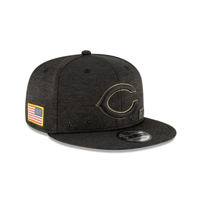 Chicago Bears Gorra | New Era NFL Salute To Service 9fifty Snapback Cap Mexico - Negros